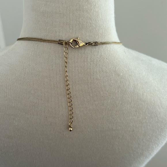 Peach/Salmon Enamel & Bead Necklace - Picture 3 of 4